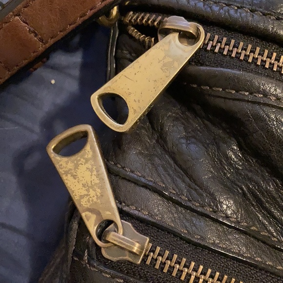 Fossil leather Explorer Tote Purse - Picture 3 of 9